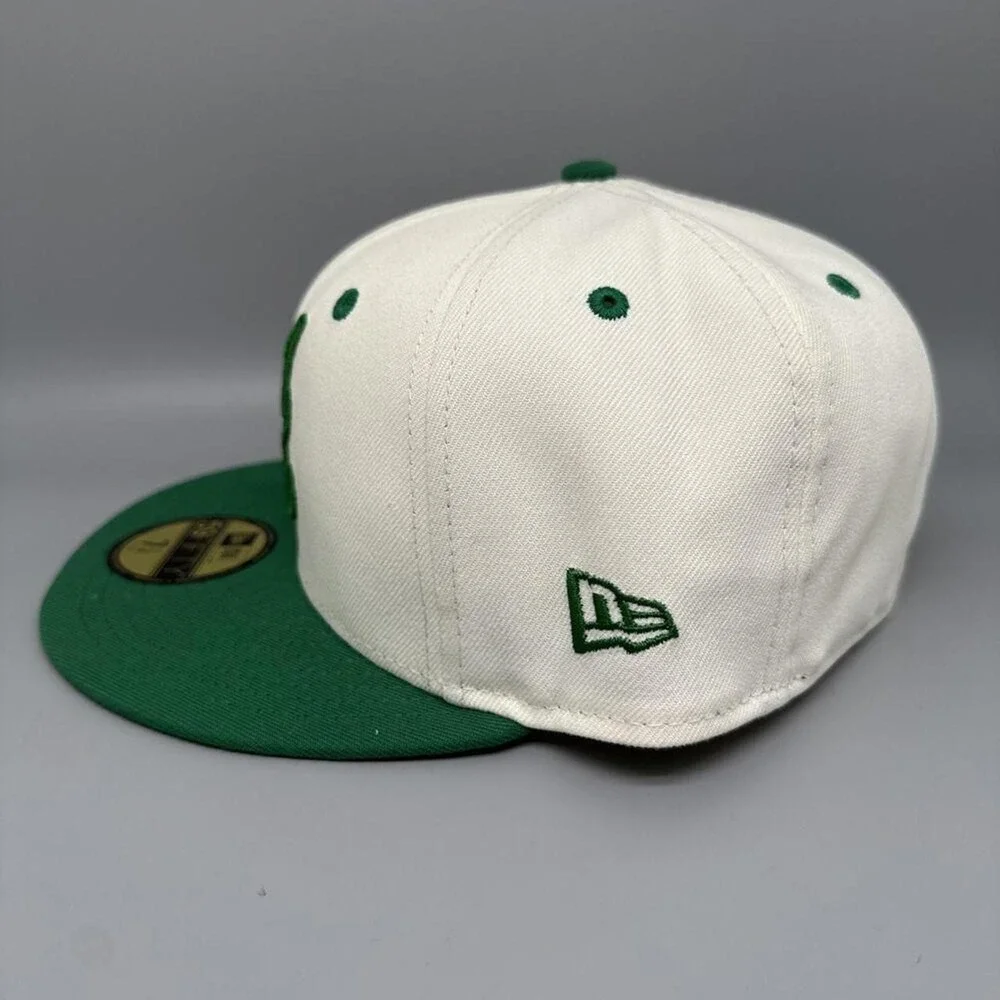 New Era 59FIFTY Fitted Hat Atlanta Braves White/Green Men's 7 1/4 – NWT